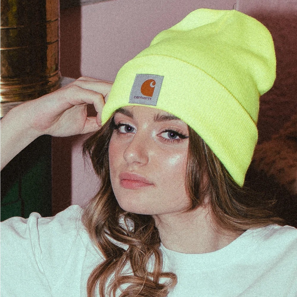 CARHARTT | Knit Cuffed Beanie - bright lime